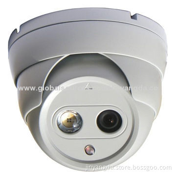 Latest Vandal-proof IR 40m CCD Security CCTV Metal Case Dome Camera, 12V DC Power Supply